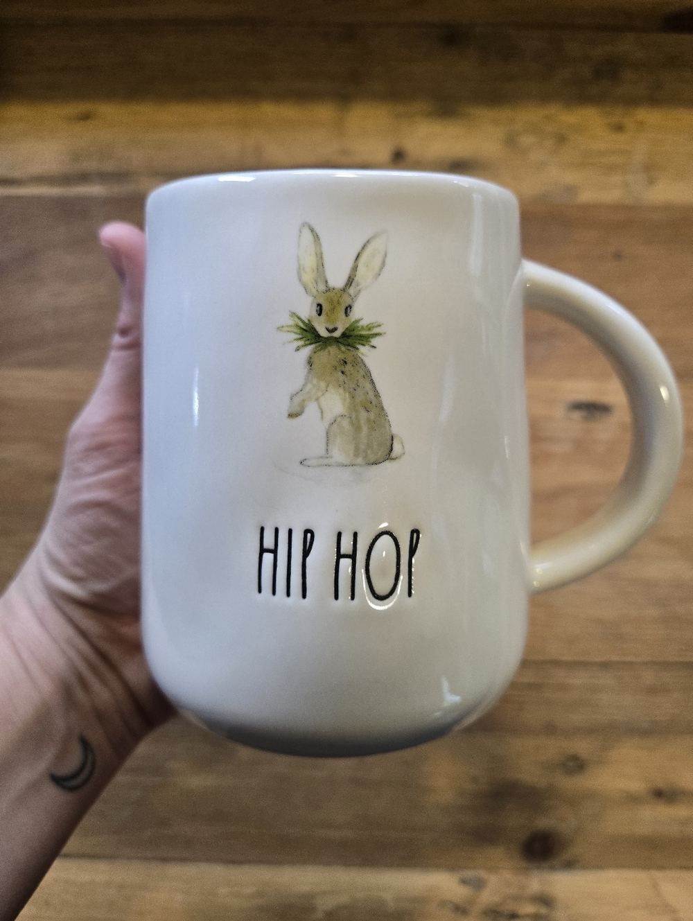 🐰 Rae Dunn “HIP HOP” Bunny Mug – Easter Spring – Artisan Collection – Like New